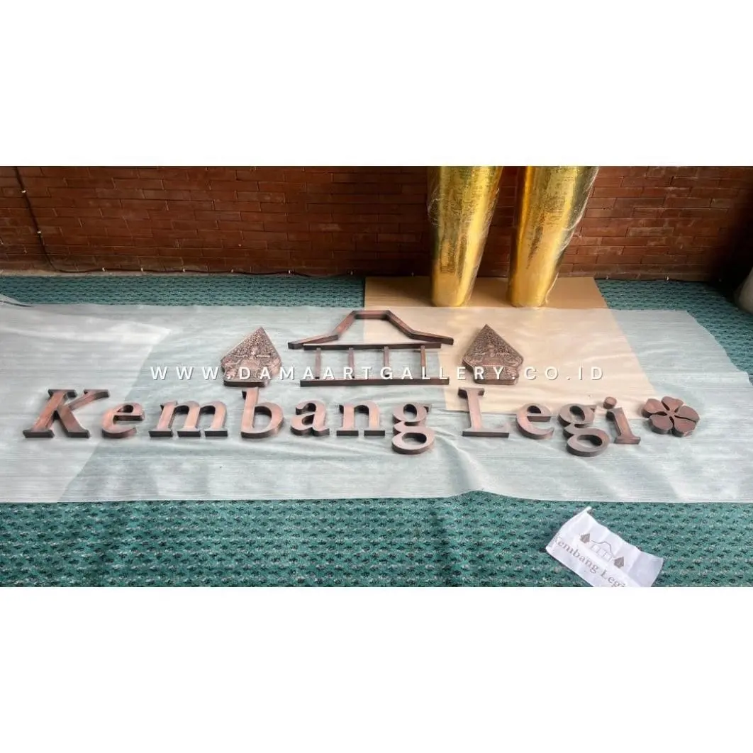 Huruf Letter Tembaga Kuningan Custom
